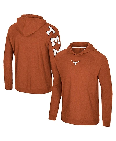 Colosseum Men's Texas Orange Texas Longhorns Back in Business Long Sleeve Raglan Hooded T-Shirt