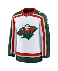 Fanatics Men's Kirill Kaprizov White Minnesota Wild 25th Anniversary Premium Player Jersey
