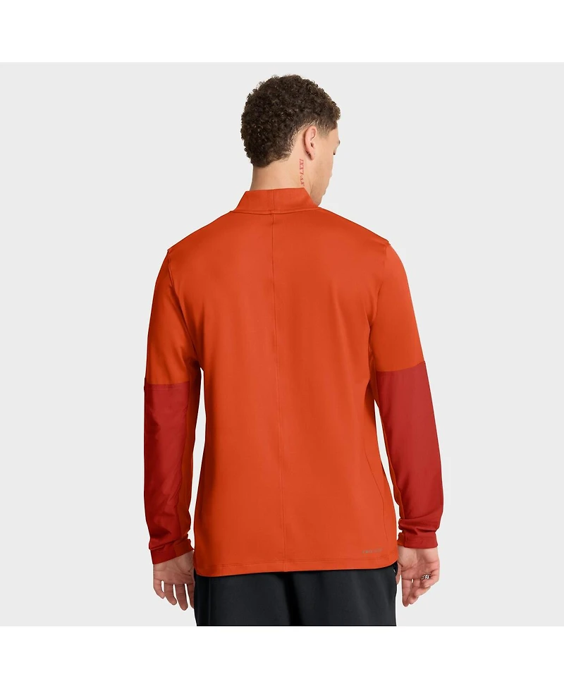 Nike Men's Orange Clemson Tigers One Goal Performance Half-Zip Pullover Sweatshirt