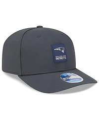 New Era Men's Charcoal New England Patriots 2025 Sideline Cold Weather 9SEVENTY Adjustable Hat