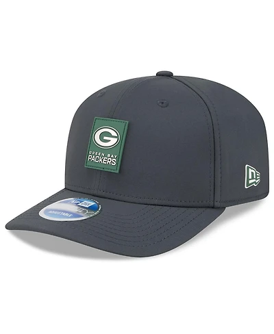 New Era Men's Charcoal Green Bay Packers 2025 Sideline Cold Weather 9SEVENTY Adjustable Hat