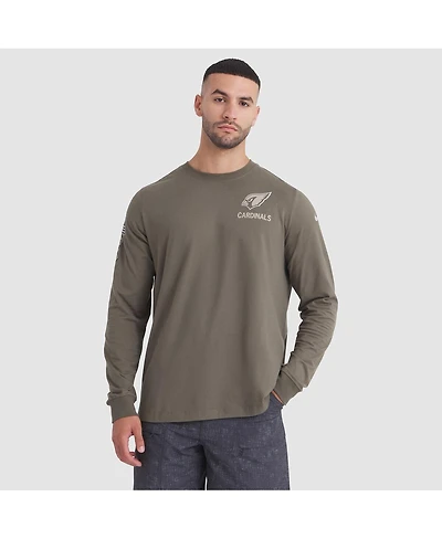 Nike Men's Olive Arizona Cardinals 2025 Salute to Service Sideline Long Sleeve T-Shirt