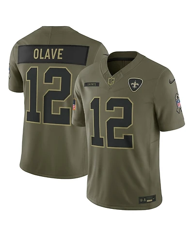 Nike Men's Chris Olave Olive New Orleans Saints 2025 Salute to Service Limited Jersey