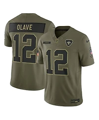Nike Men's Chris Olave Olive New Orleans Saints 2025 Salute to Service Limited Jersey