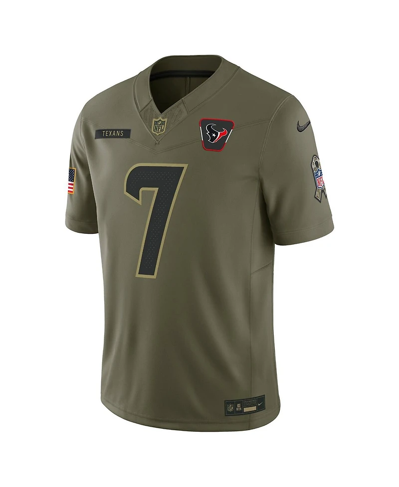 Nike Men's C.j. Stroud Olive Houston Texans 2025 Salute to Service Limited Jersey