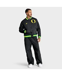 Nike Men's Black Oregon Ducks Legacy Full-Snap Bomber Jacket