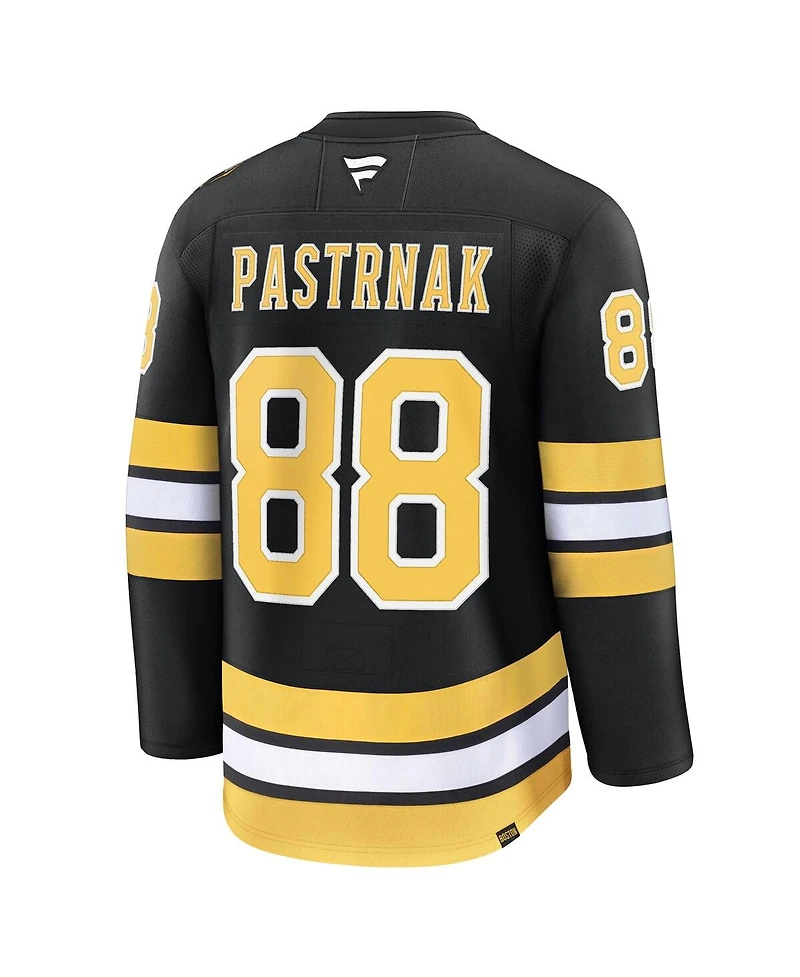 Fanatics Men's David Pasternak Black Boston Bruins Home Premium Player Jersey