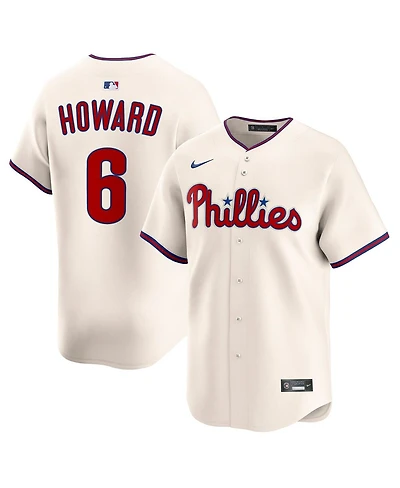 Nike Men's Ryan Howard Cream Philadelphia Phillies Alternate 2 Retired Limited Player Jersey