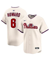 Nike Men's Ryan Howard Cream Philadelphia Phillies Alternate 2 Retired Limited Player Jersey