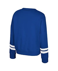 Colosseum Women's Royal Kentucky Wildcats Splashy Crewneck Fleece Sweatshirt
