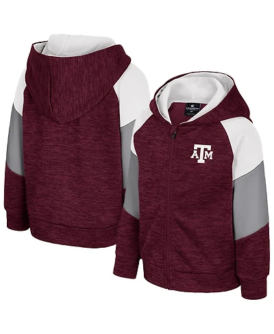 Colosseum Toddler Maroon Texas A&M Aggies Spirit Hollow Full-Zip Hoodie