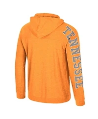 Colosseum Men's Tennessee Orange Volunteers Back Business Long Sleeve Raglan Hooded T-Shirt