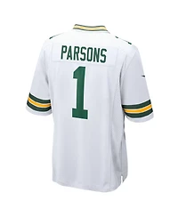 Nike Men's Micah Parsons White Green Bay Packers Game Player Jersey