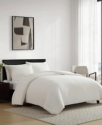 Vera Wang Threaded Basketweave Cotton 3-Pc. Comforter Set, King