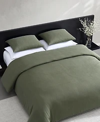 Vera Wang Carved Lines Matelasse 3-Pc. Duvet Cover Set