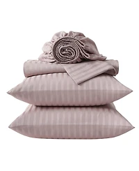 Vera Wang Solid Dobby Stripe T290 4-Pc. Sheet Set