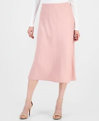 Tahari Asl Women's Satin Pull-On Midi Skirt