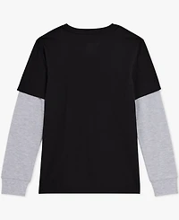 Champion Boys 8-20 Layered-Look Logo Graphic Crewneck T-Shirt