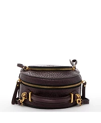 Small Leather Backpack Purse Convertible Crossbody Bag Womens Fashion Backpack for Travel and Everyday Handbag with Gold Hardware and Detachable Strap