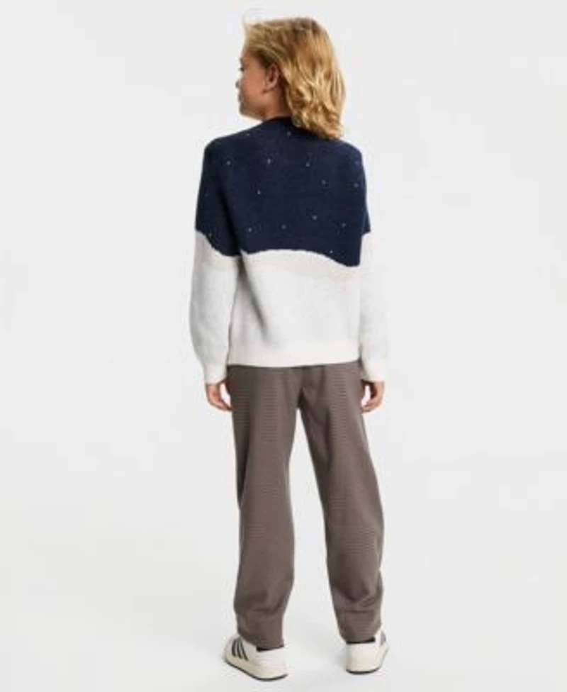 Abercrombie Kids Little Big Boys Moose Sweater Loose Twill Pants