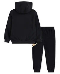 Nike Boys 4-7 2-Piece Club Fleece Logo Long-Sleeve Hoodie and Sweatpants Set