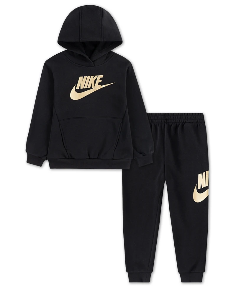 Nike Boys 4-7 2-Piece Club Fleece Logo Long-Sleeve Hoodie and Sweatpants Set