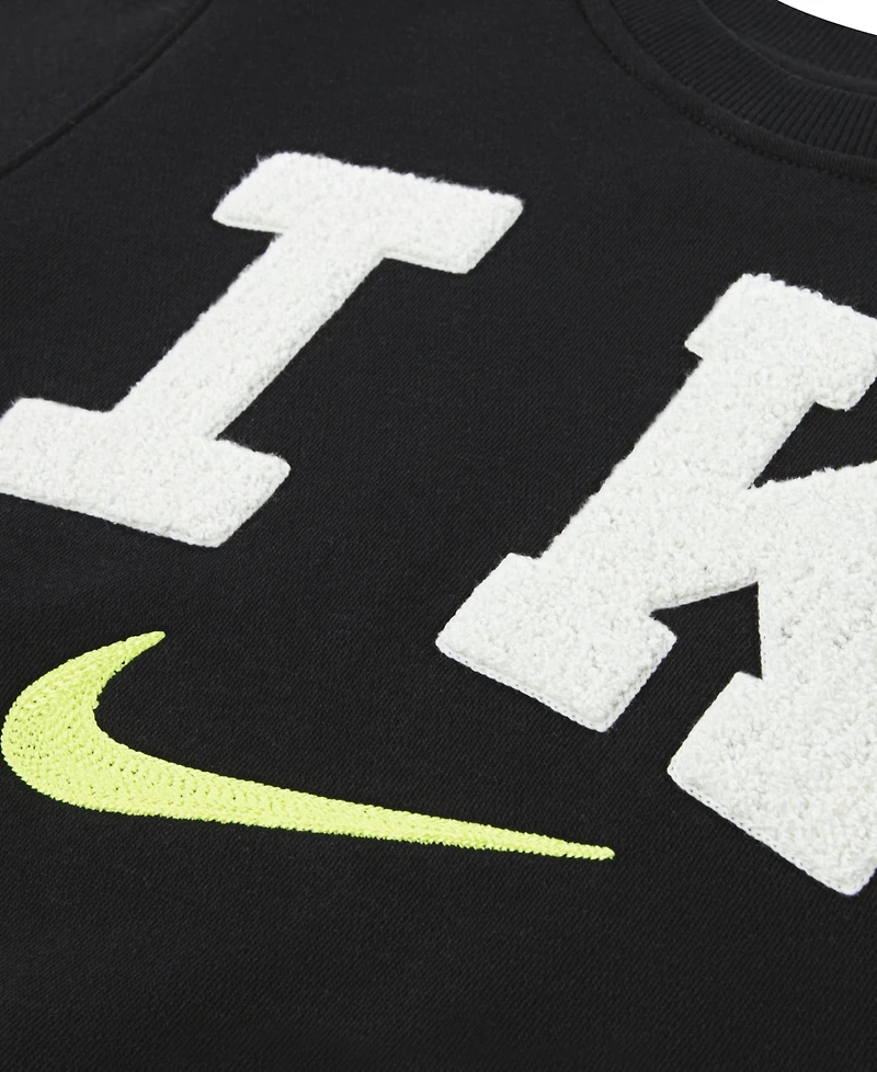Nike Boys 2T-7 Club Chenille Fleece Crewneck Sweatshirt