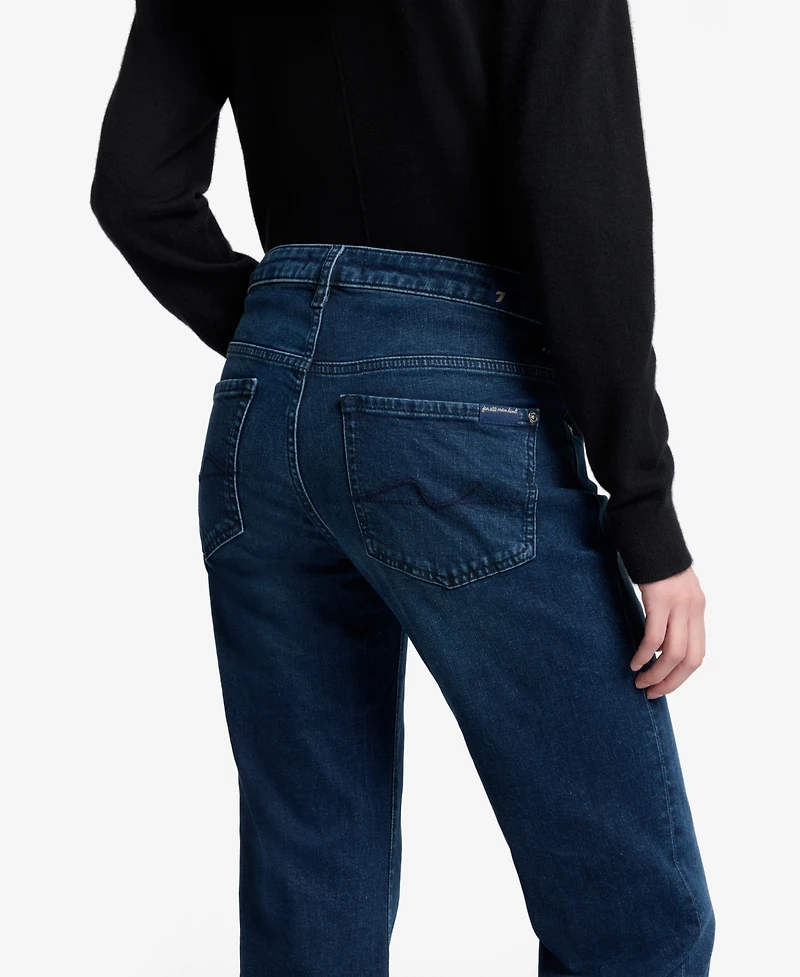 7 For All Mankind Women's Calie Straight Leg Ankle Jeans