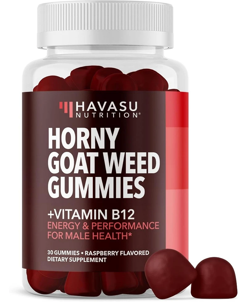 Havasu Nutrition Goat Weed Gummies, Raspberry, 30ct
