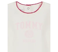 Tommy Hilfiger Baby Girls 3-Piece Crewneck T-Shirt, Hoodie, and Pants Set