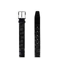 Trafalgar Men's Elias Embossed Gator 35mm Leather Belt