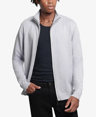 Xray Men's Full Zip Mock Neck Sweater
