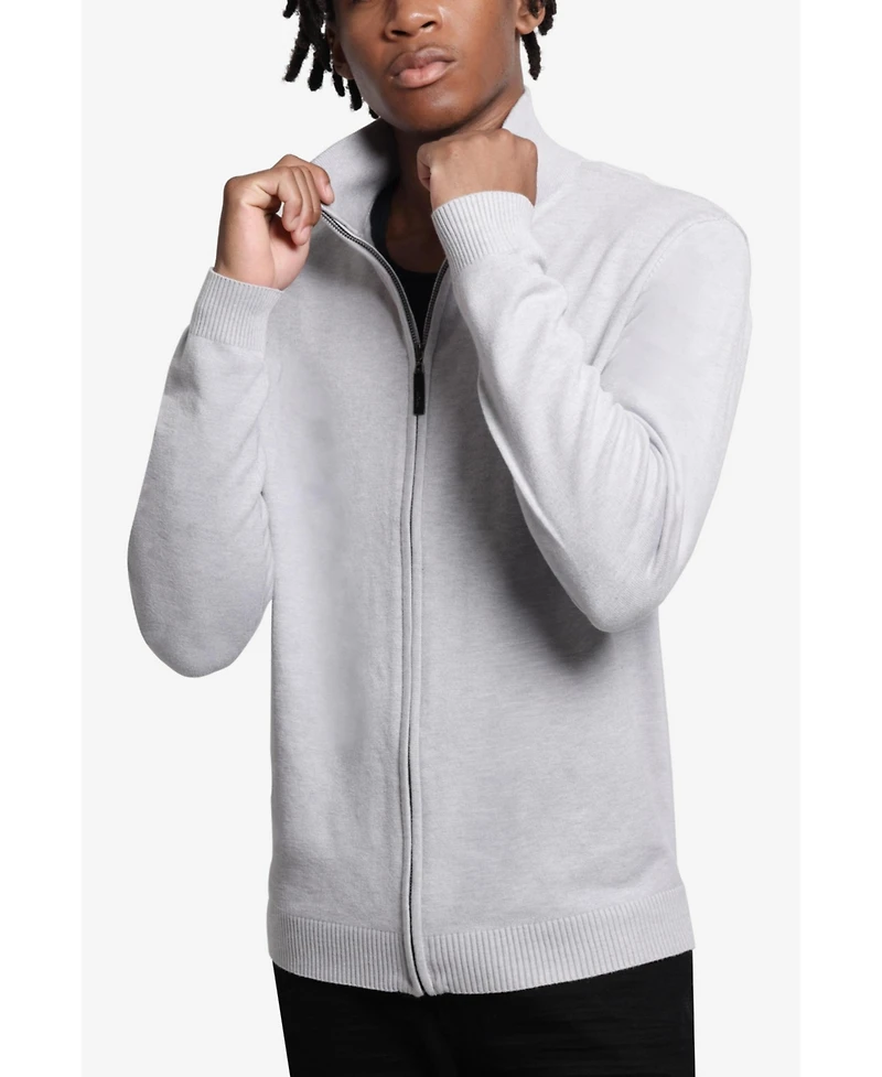 Xray Men's Full Zip Mock Neck Sweater