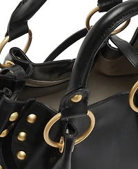 Arezzo Lucienne Medium Leather Satchel Bag