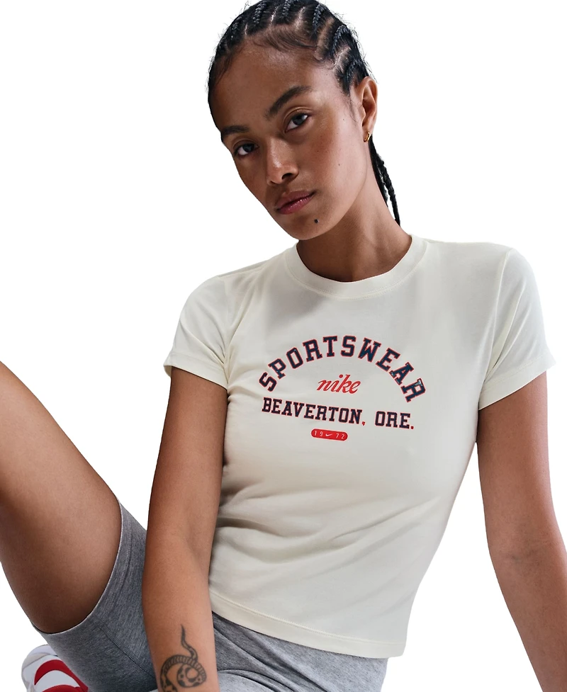 Nike Sportswear Women's Phoenix Slim-Fit Short-Sleeve T-Shirt