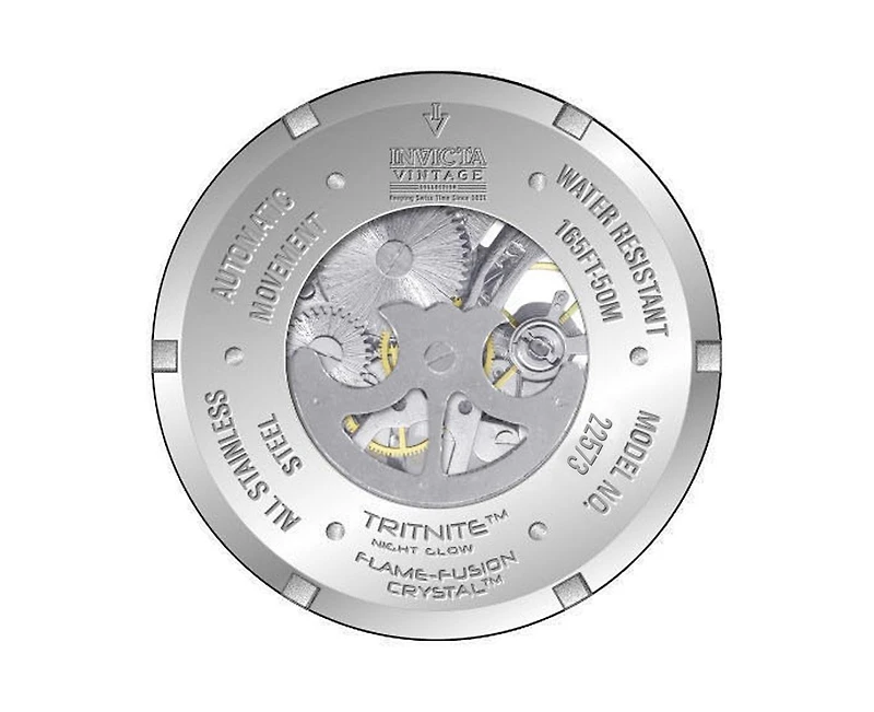 Invicta Men's 22573 Vintage Automatic 3 Hand Silver Dial Watch