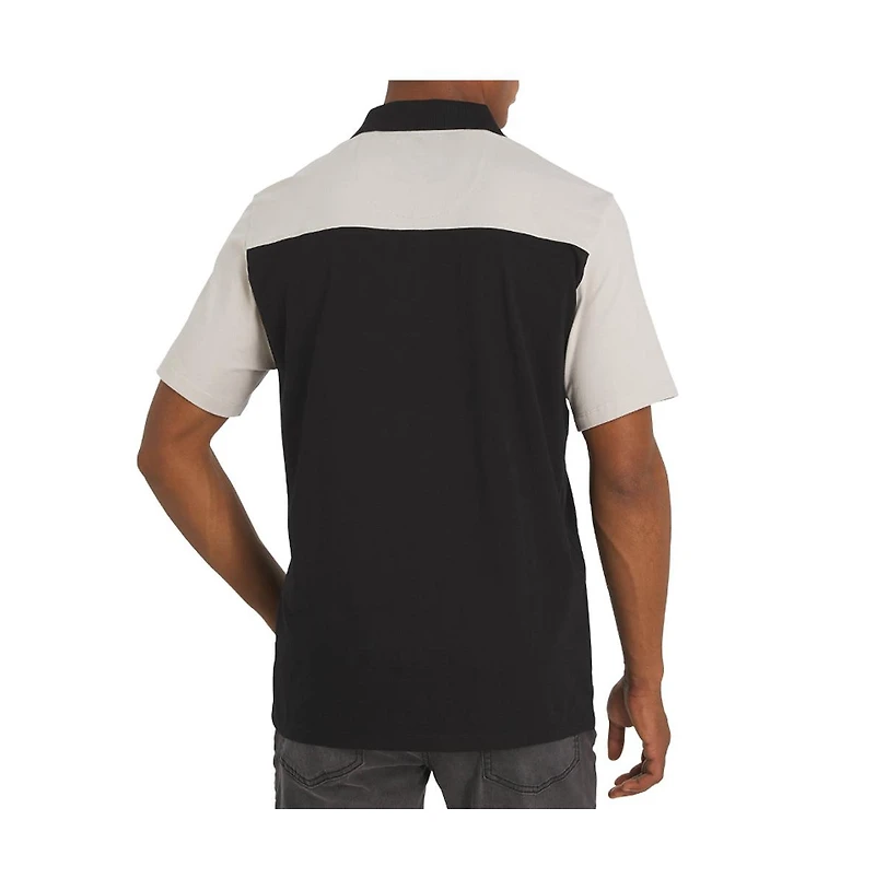 Dkny Men's Highwalk Cotton Zip Front Polo