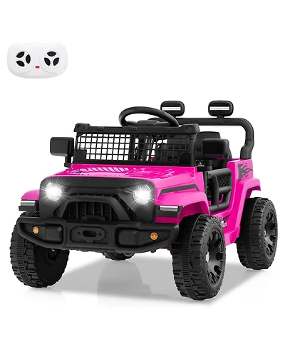 Costway 12V Kids Ride on Truck Car Battery Powered Electric Vehicle with Remote Control