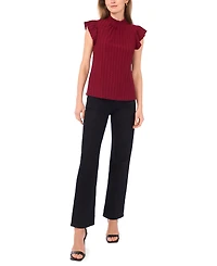 Sam & Jess Women's Ruffle Short Sleeve Top