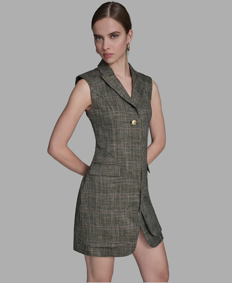 Bcbg Women's Deep V-Neck Collared Dress