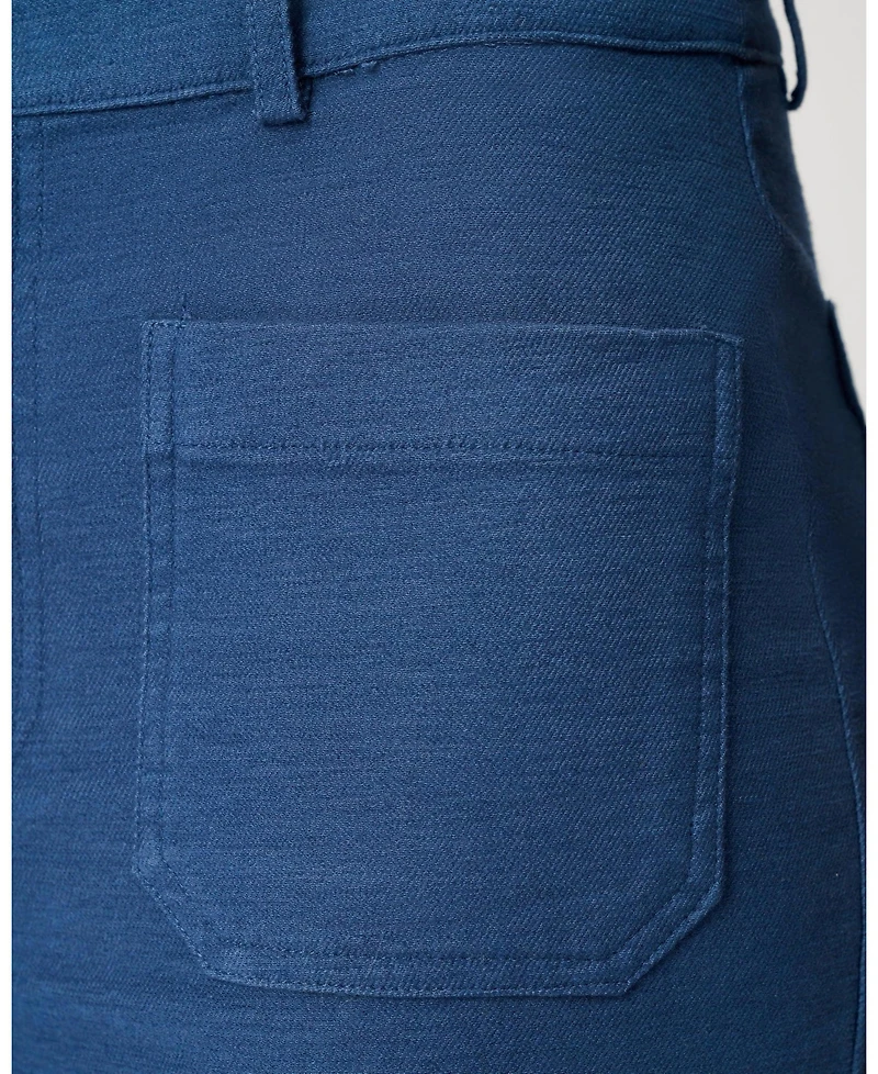 Cable & Gauge Women's High Rise Flare Twill Pant