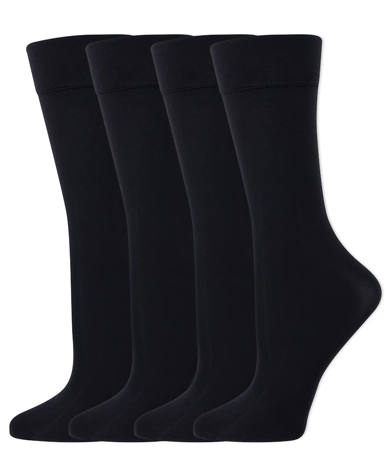 Lauren Ralph Women's 4-Pack Mesh Sheer Trouser Socks