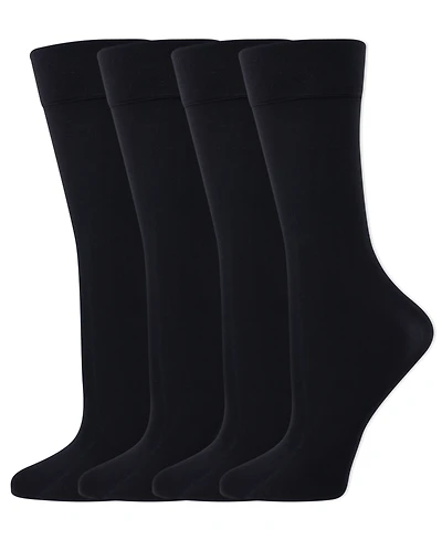Lauren Ralph Women's 4-Pack Mesh Sheer Trouser Socks