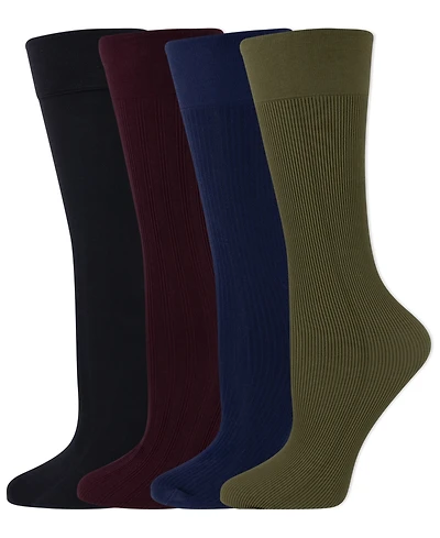 Lauren Ralph Women's 4-Pack Mesh Sheer Trouser Socks