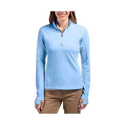 Cutter & Buck Traverse Stretch Quarter Zip Womens Pullover Jacket
