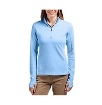 Cutter & Buck Traverse Stretch Quarter Zip Womens Pullover Jacket
