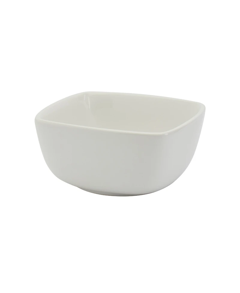 Tabletops Gallery Classic Square Cereal Bowls, Set of 6, Service For 6