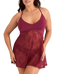 Adore Me Plus Marien Babydoll & Bikini Set
