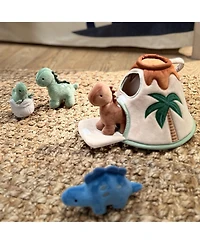 Lambs & Ivy Dino-Might Plush Dinosaur Volcano Interactive Soft Toy Play Set