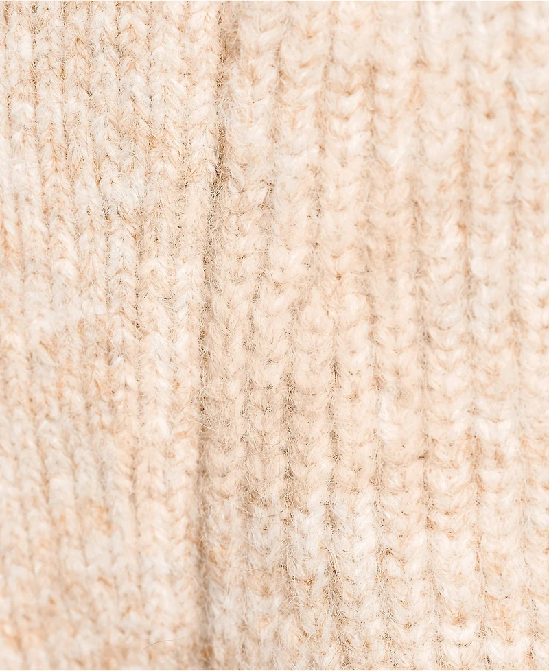 Lands' End Women's Fuzzy Wedged Quarter Zip Sweater